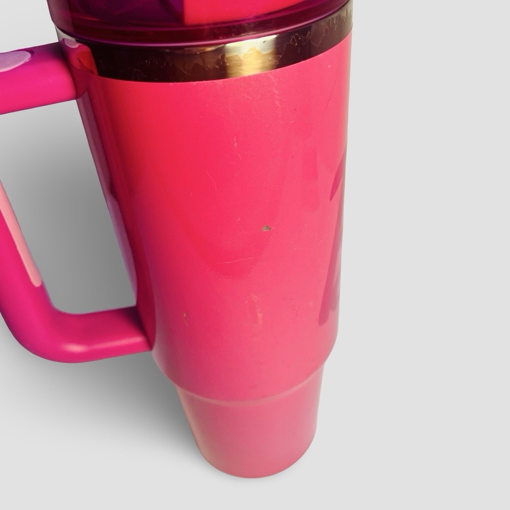 Two Stanley 30 oz. Quencher Insulated Tumbler Barbie And Mint Green Lot - Picture 4 of 7